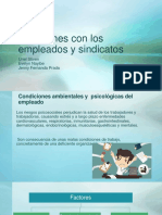 Relaciones Con Los Empleados y Sindicatos