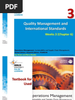 Quality Management and International Standards: Weeks 3 (Chapter 6)