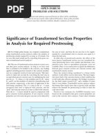 Significance of Transformed Section Properties in Analysis For Required Prestressing - Jl-02-November-December-7 PDF