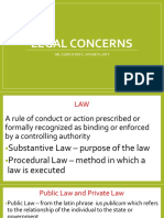 Legal Concerns: Sir. Eurich Roi C. Araneta, RRT