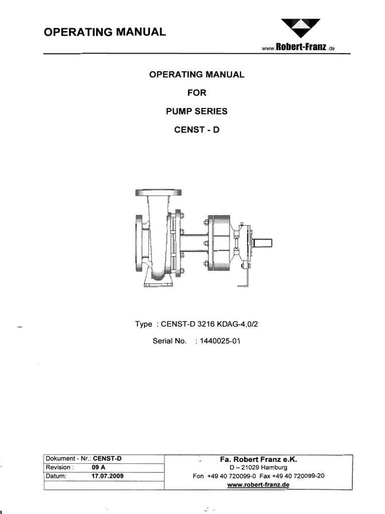 Boiler Water Circulating Pump Robert Franz PDF Pump Hazards