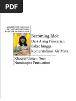 Download becoming idol paper untuk konferensi komunikasi by Khaerul Umam Noer SN3740239 doc pdf