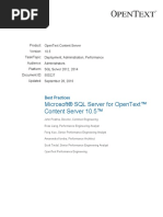 Best Practices SQL Server for OpenText Content Server 10.5