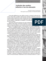 Políticas Da Inclusão Dos Surdos - Um Estudo Reflexivo À Luz Da Educação