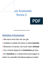 Basic Economic Terms Explained