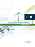 Le Code de Deontologie Des Ingenieurs PDF