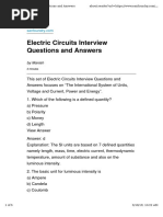 Questions & Answers On Circuit Variables and Elements