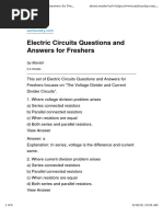 2. Questions on Simple Resistive Circuits