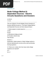 Questions & Answers On Techniques of Circuit Analysis