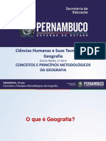 Conceitos e Princípios Metodológicos Da Geografia