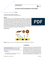 Electrochemical Reduction of CO 2 at CuAu Nanoparticles: Size and Alloy Effects