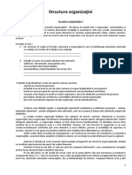 Curs Organizatie Si Structura Organizaţionala PDF