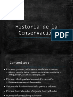 1. Historia de La Conservaciòn