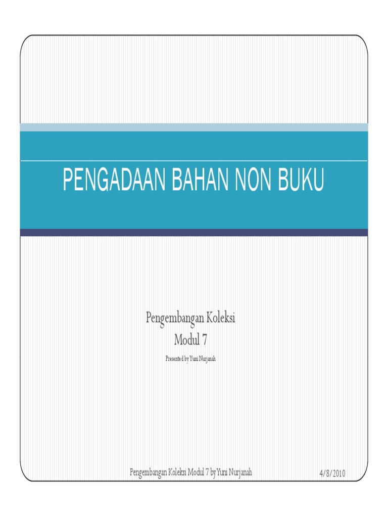 Pengembangan Koleksi Modul 7 Pdf