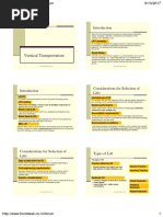 Vertical Transportation: Commercial, Hotel, Hospital, Etc)