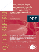 Clinical Practice Guide On Antithrombotic Drug Dosing and Management of Antithrombotic Drug-Associated Bleeding Complications in Adults