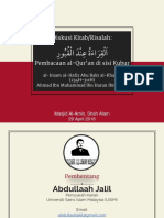 2016 04 29 Al-Qiraah Inda Al-Qabr - Abu Bakr Al-Khallal PDF