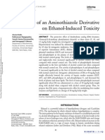 Role of An Aminothiazole Derivative On Ethanol Induced Toxicity