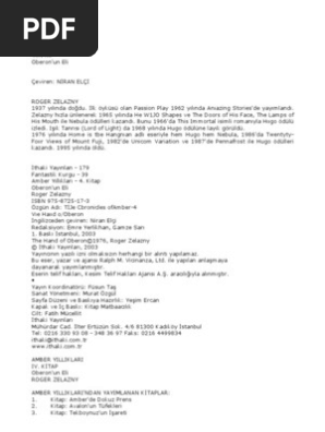 amber yilliklari 4 oberon un eli