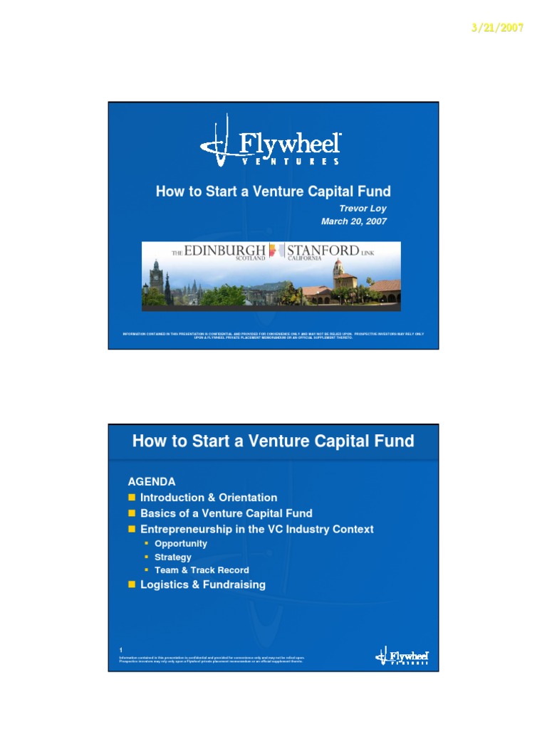 How To Start A Venture Capital Fund | PDF | Venture Capital | Corporate ...