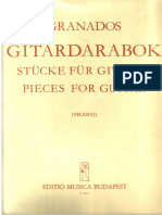 Granados, Enrique - Pieces For Guitar, Arr. Velasco PDF