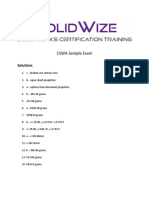 SolidWize CSWA Practice Solutions