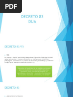 Decreto 83 y Dua