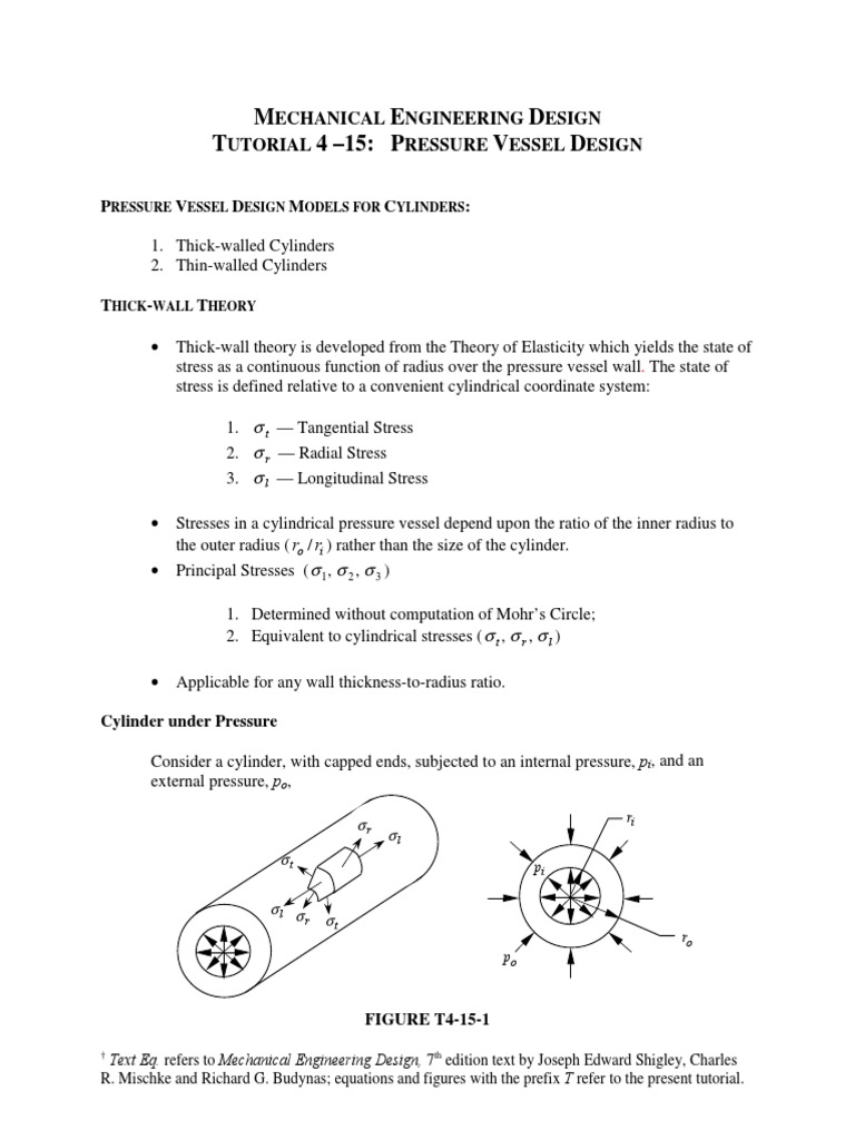 Pressure Vessel Design Tutorial Guide | PDF | Stress (Mechanics ...
