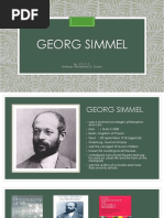 Georg Simmel: By:Sticc Anthony Henderson O. Galon