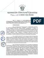 Resolucion Directoral Ejecutiva #064 2016