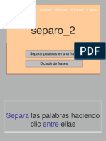Seprar Palabras en Una Frase
