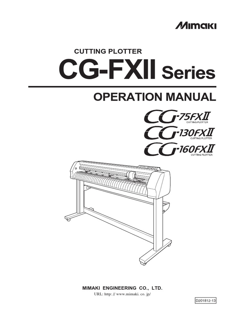 CG-FXII Cutting Plotter Operation Manual | PDF | Electrical Connector | Usb