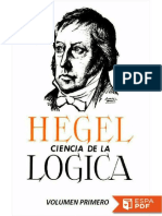 Ciencia de La Logica Vol. 1 - Georg Wilhelm Friedrich Hegel