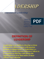Defination Theories of Leadership: by Abhay Pandey Abhishek Pandey Dakshal Patil Hruturaj Patil Vaibhav Patil