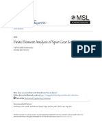 Finite Element Analysis of Spur Gear Set