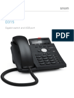 Snom D315 4-Line Gigabit Business IP/VoIP Phone