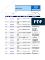 Police Journal Entries: Entry Type Record # Date Time Event Type/Dispo Information