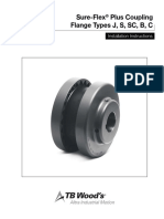 Sure-Flex Plus Coupling Flange Types J, S, SC, B, C: Installation Instructions