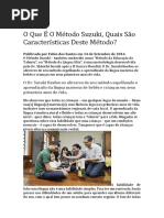 O Que É O Método Suzuki