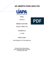 Tarea No. 1-Metodologia de La Investigacion