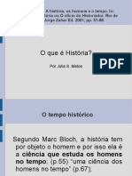 O tempo histórico segundo Marc Bloch