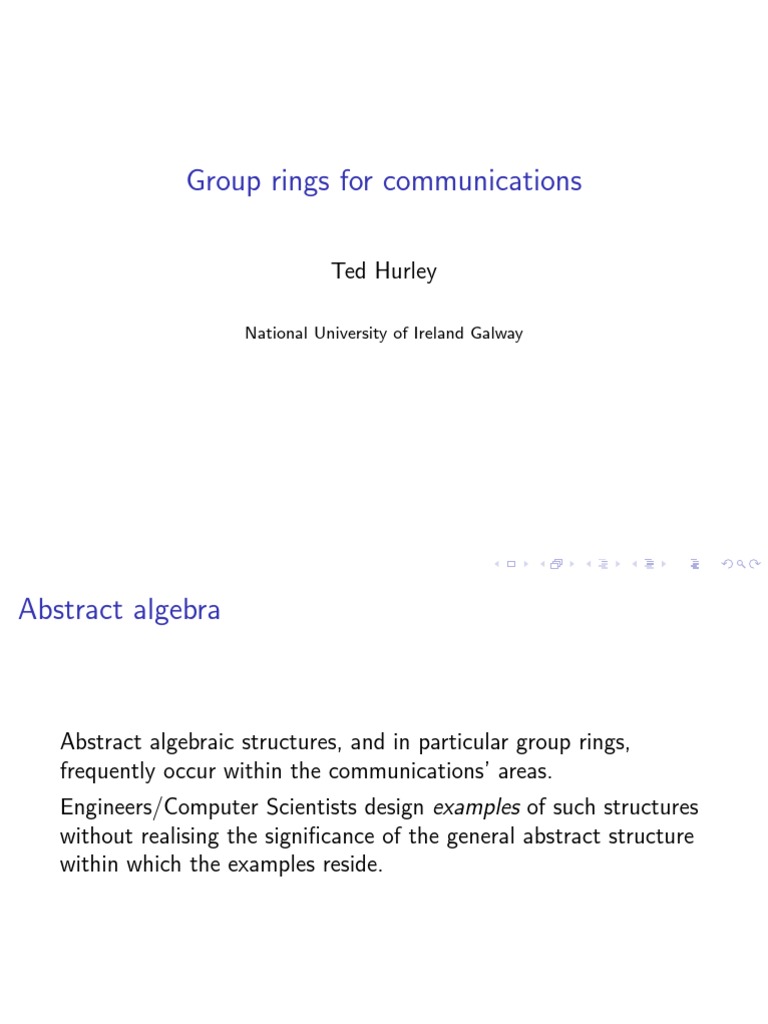 group-rings-for-communications-ted-hurley-pdf-low-density-parity