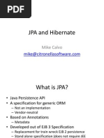 JPA and Hibernate: Mike Calvo