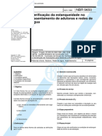 NBR 9650 - Verificacao da estanqueidade no assentamento de adutoras e redes de agua.pdf