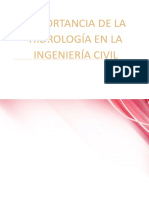 Importancia de La Hidrologia en La Ingenieria Civil