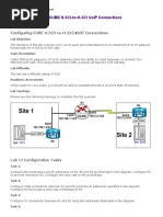 Lab 17 - Configuring CUBE H.323-To-H.323 VoIP Connections