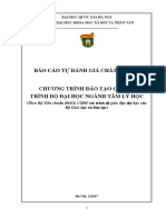 Báo Cáo Tự Đánh Giá Khoa Tâm Lý Tham Khảo