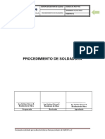 Cuerpo Procedimiento de Soldadura