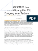 Dongeng Semut Dan Belalang Yang Malas