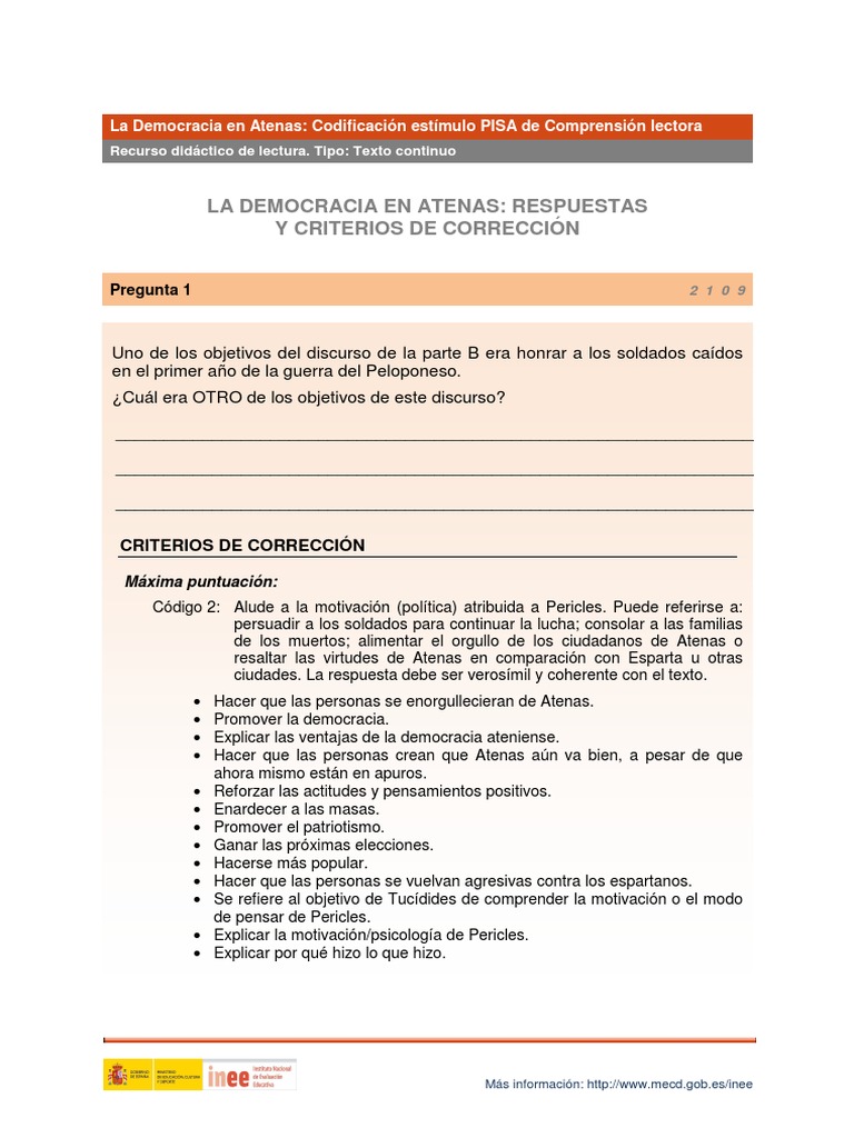 La Democracia en Atenas: Claves y Respuestas | PDF | Tucídides | Esparta